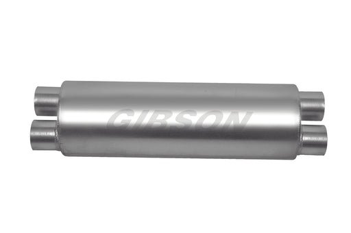 Gibson Performance Exhaust SFT Superflow Dual Dual Round Muffler, Stainless - #766300S
